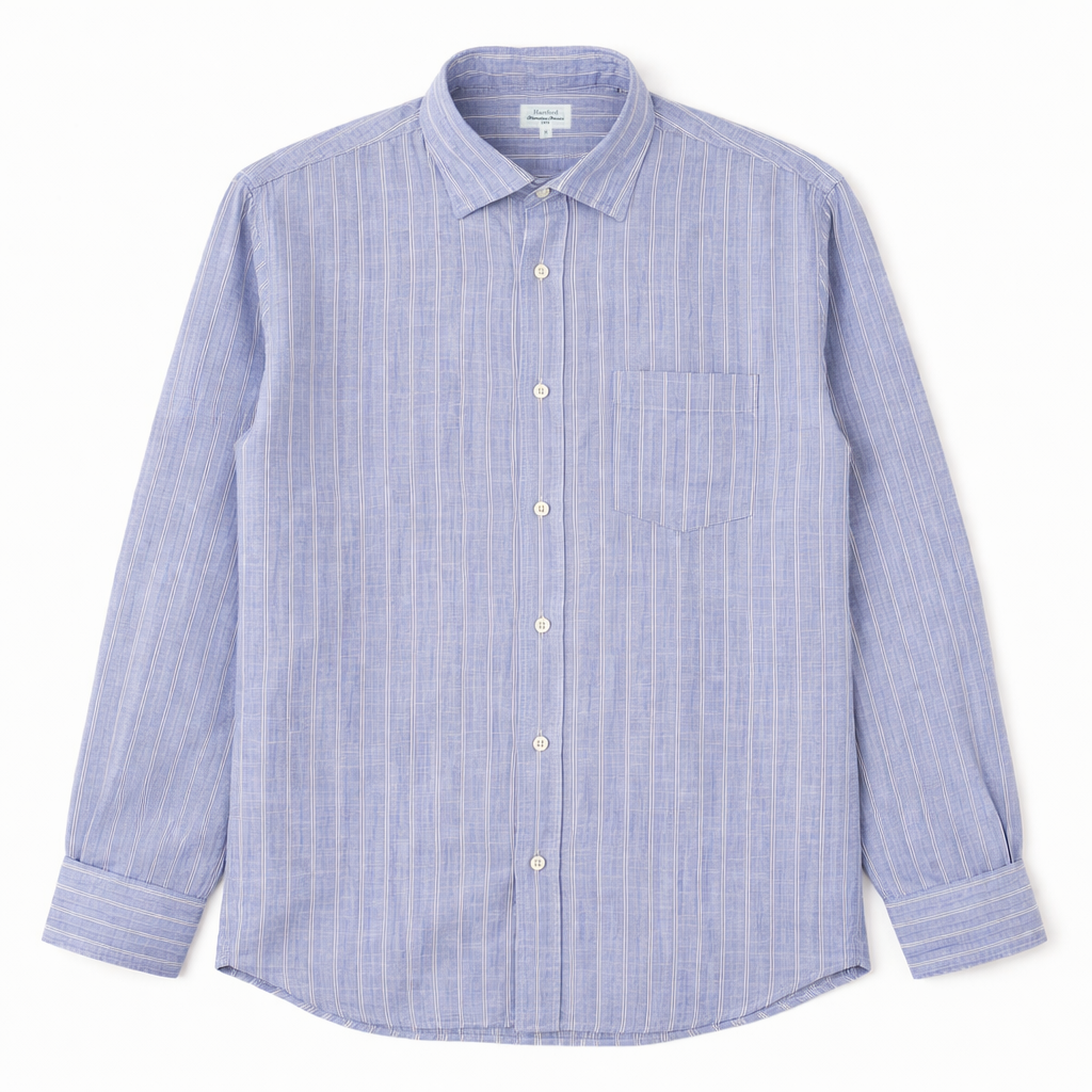 Paul Shirt 1011 - Blue & White (03)