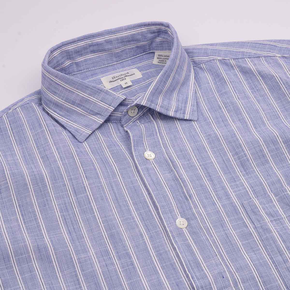 Paul Shirt 1011 - Blue & White (03)