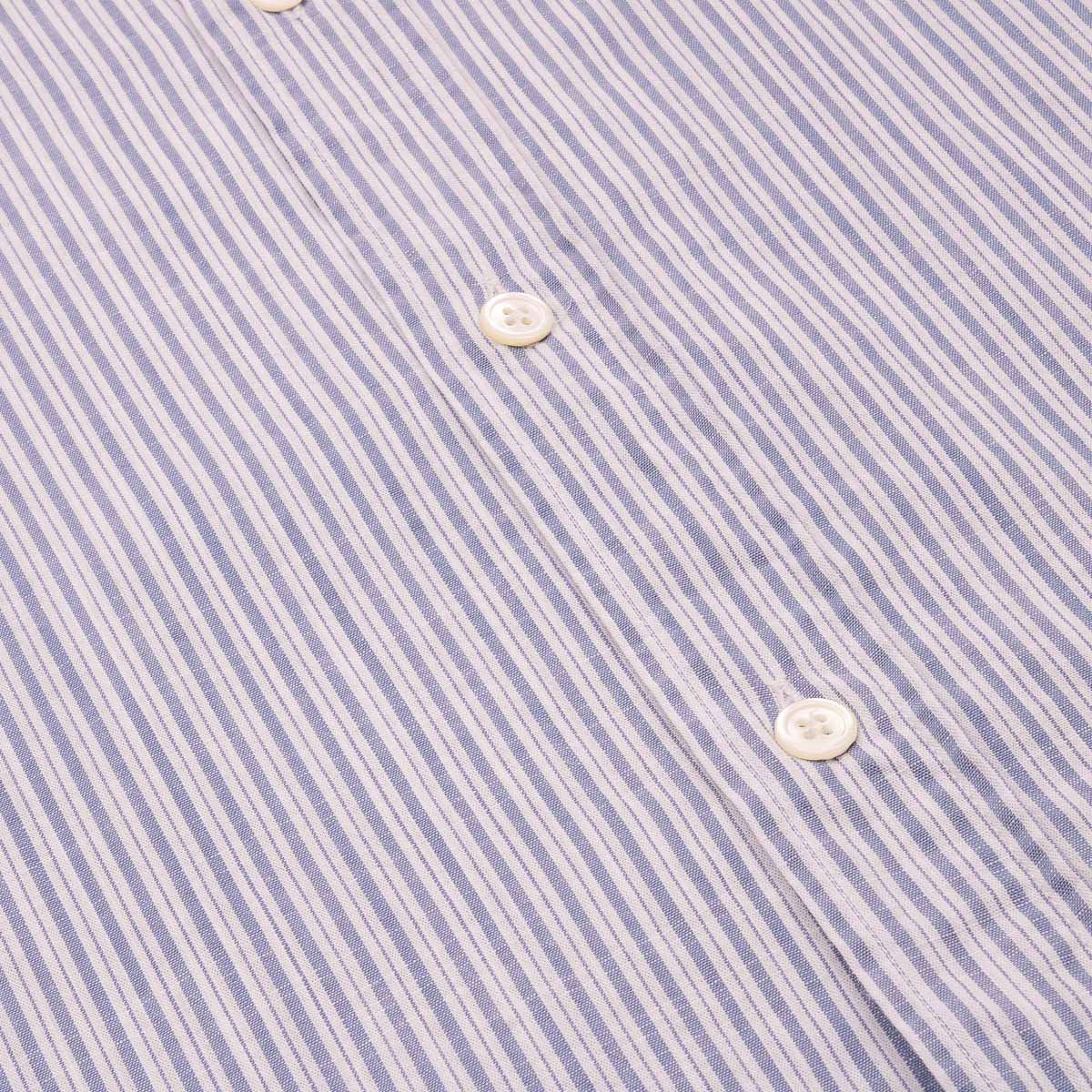 Paul Shirt 1011 - White & Blue (02)