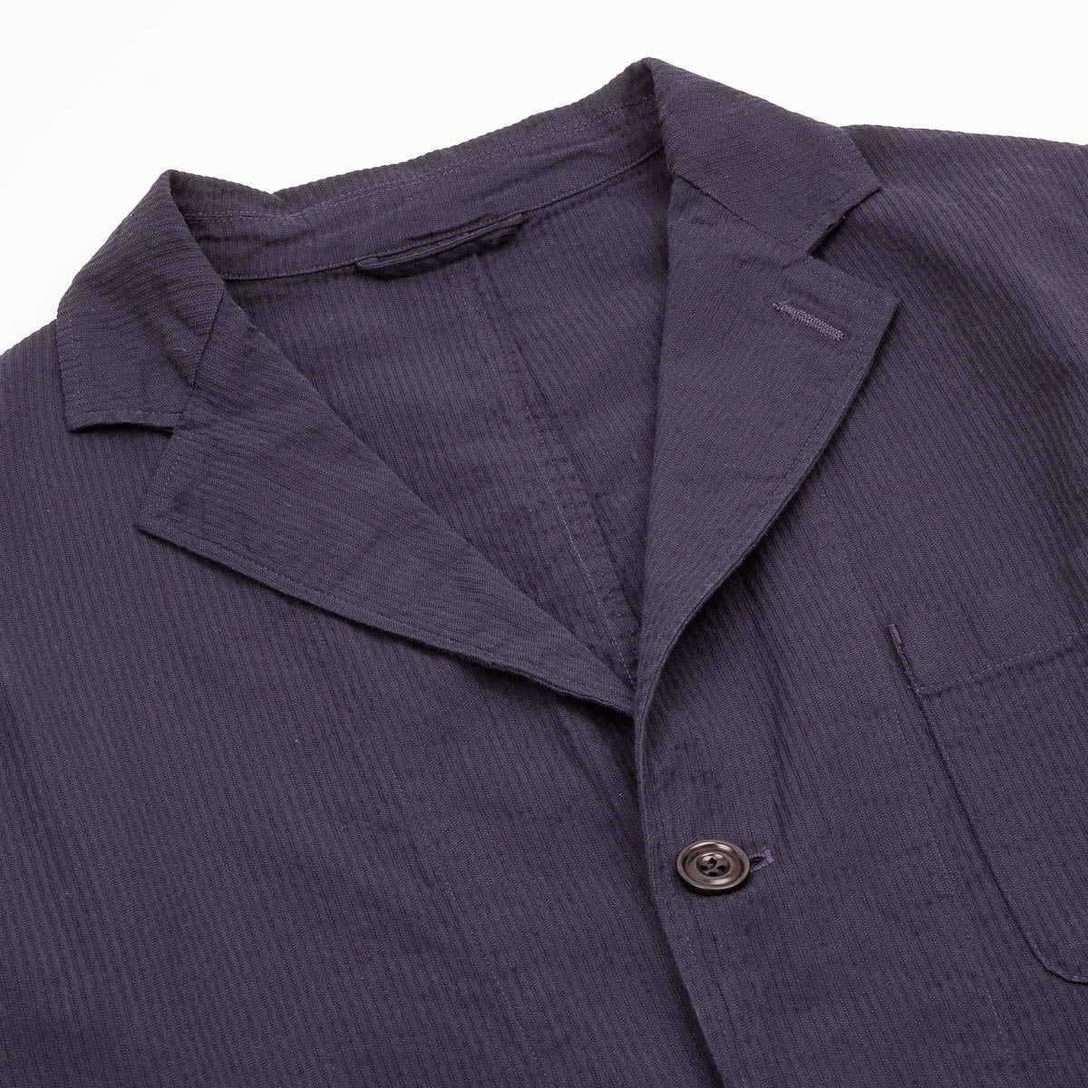 Julian Jacket - Navy Seersucker 'Canete'