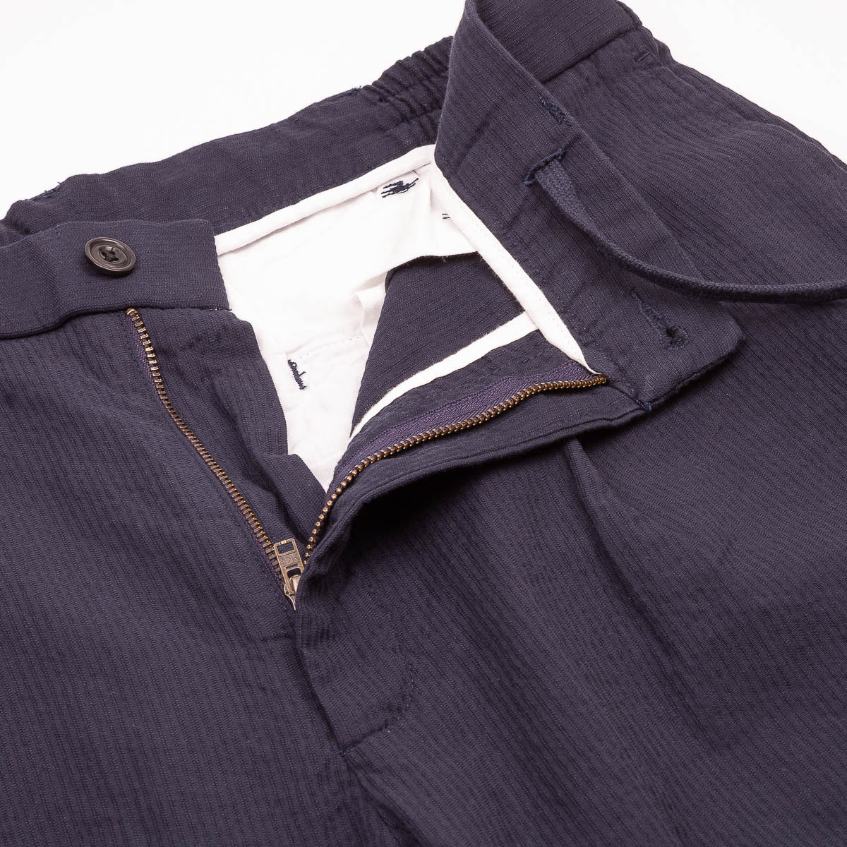 Task Trouser - Navy Seersucker 'Canete'