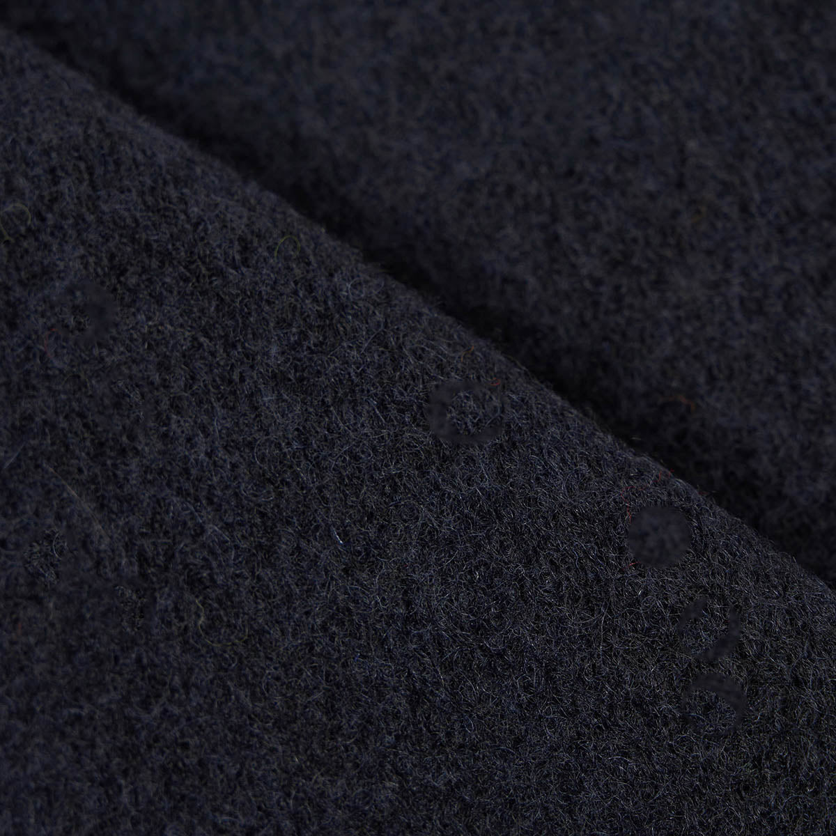 Zip Waistcoat - Navy Wool Fleece