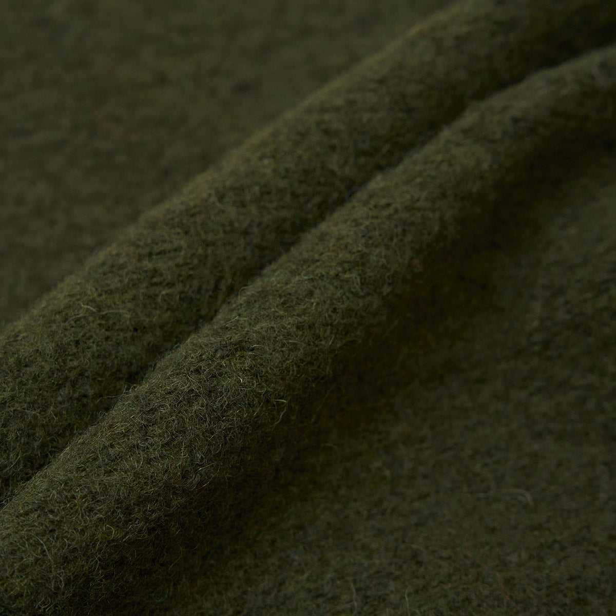 Zip Waistcoat - Olive Wool Fleece