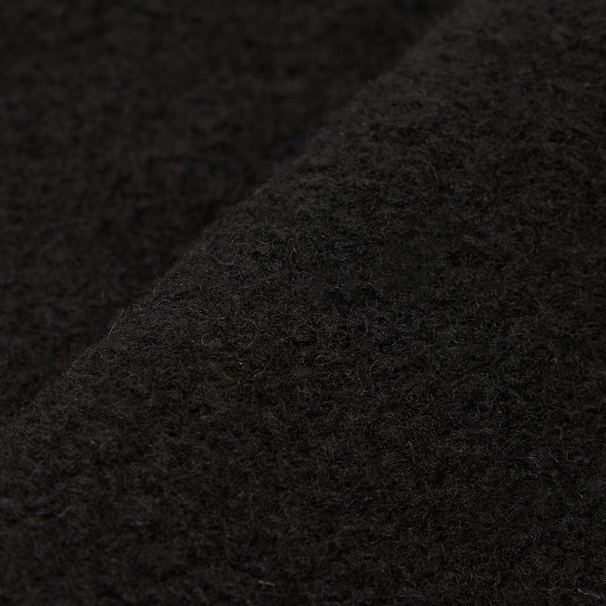 Zip Waistcoat - Black Wool Fleece