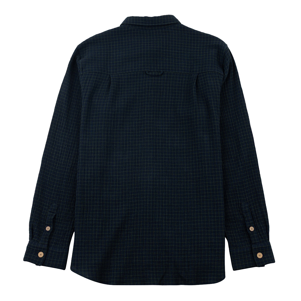 Easy Fit Shirt - Navy Crinkle Check