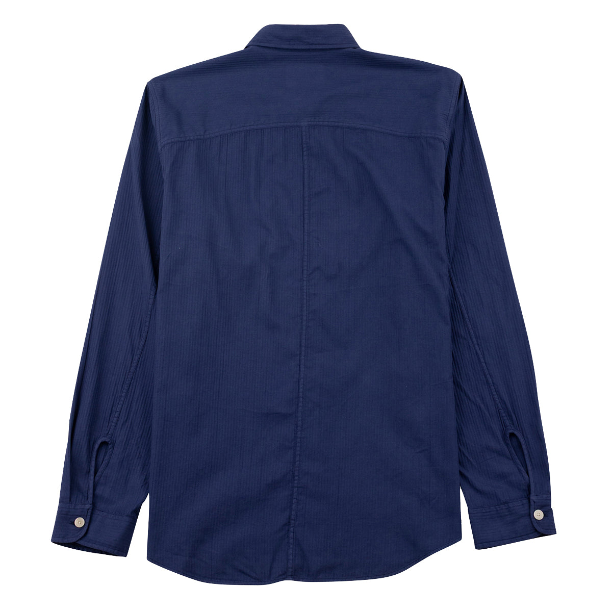 Herringbone Curve Shirt - Soft Navy