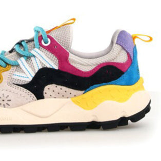 Yamano 3 Man Trainers - Milk/Beige/Multi