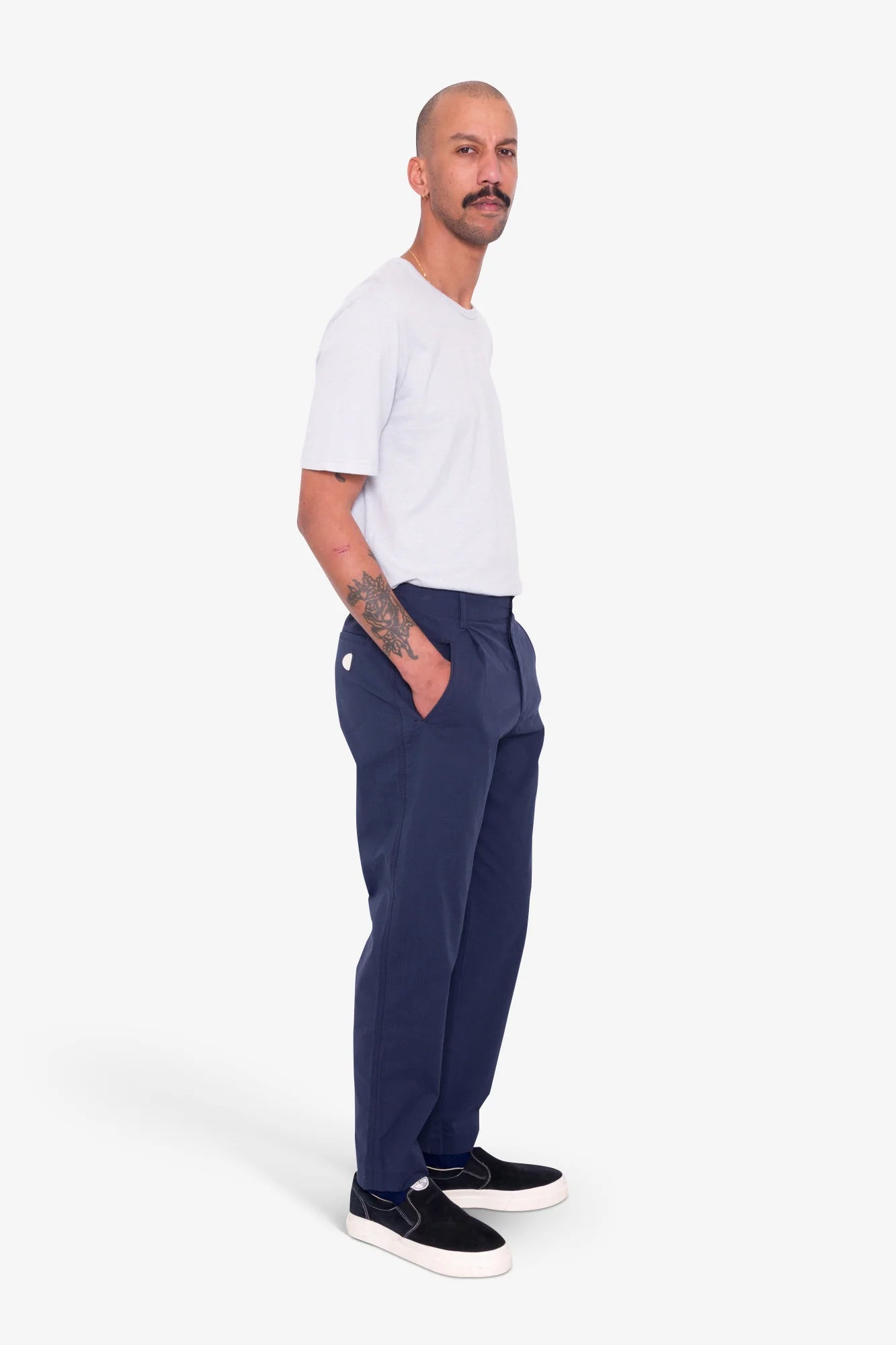 Assembly Pant - Navy Seersucker