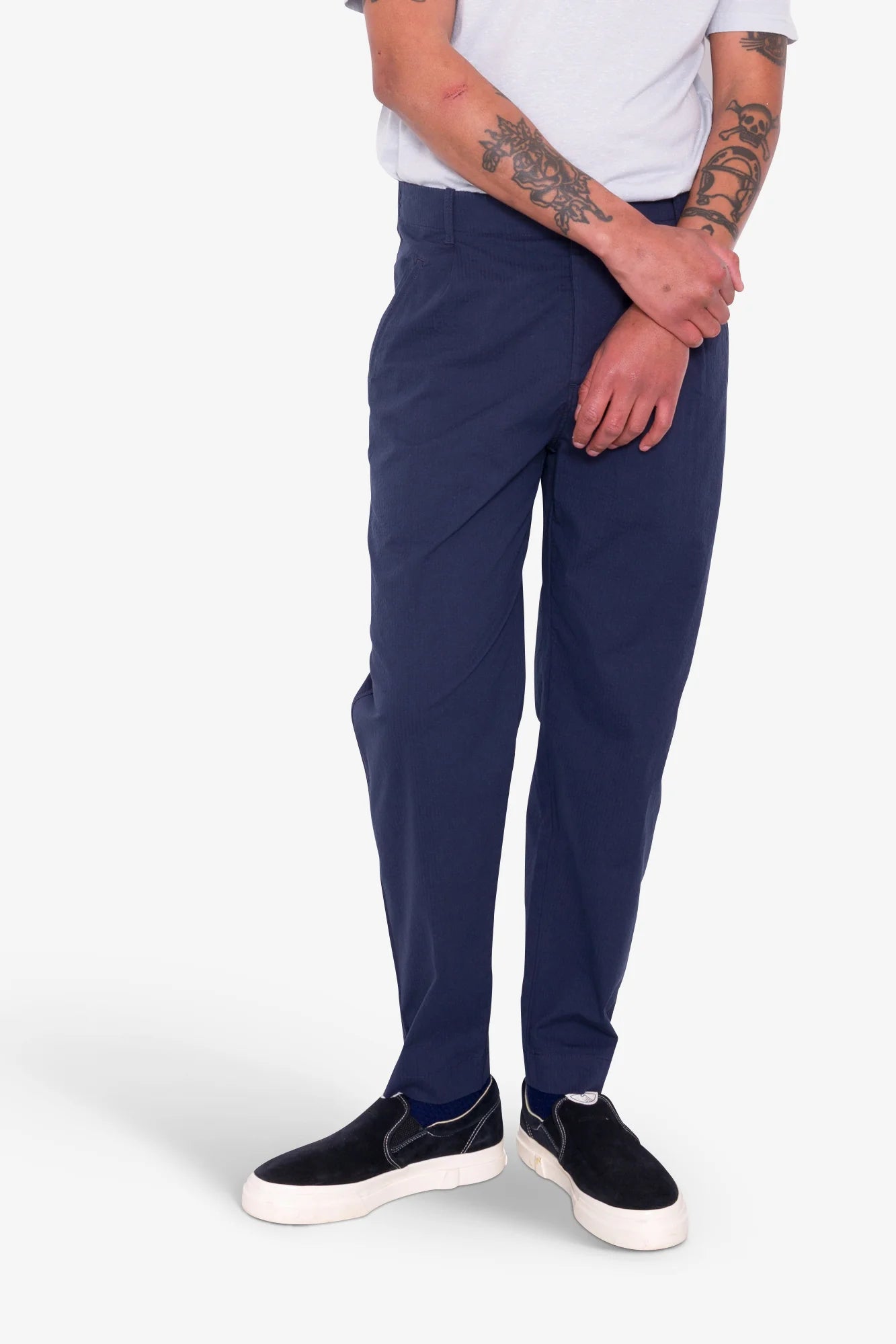 Assembly Pant - Navy Seersucker