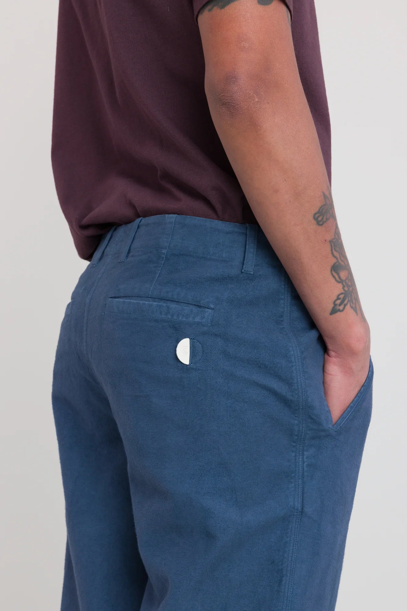 Assembly Pant - Steel Blue Moleskin