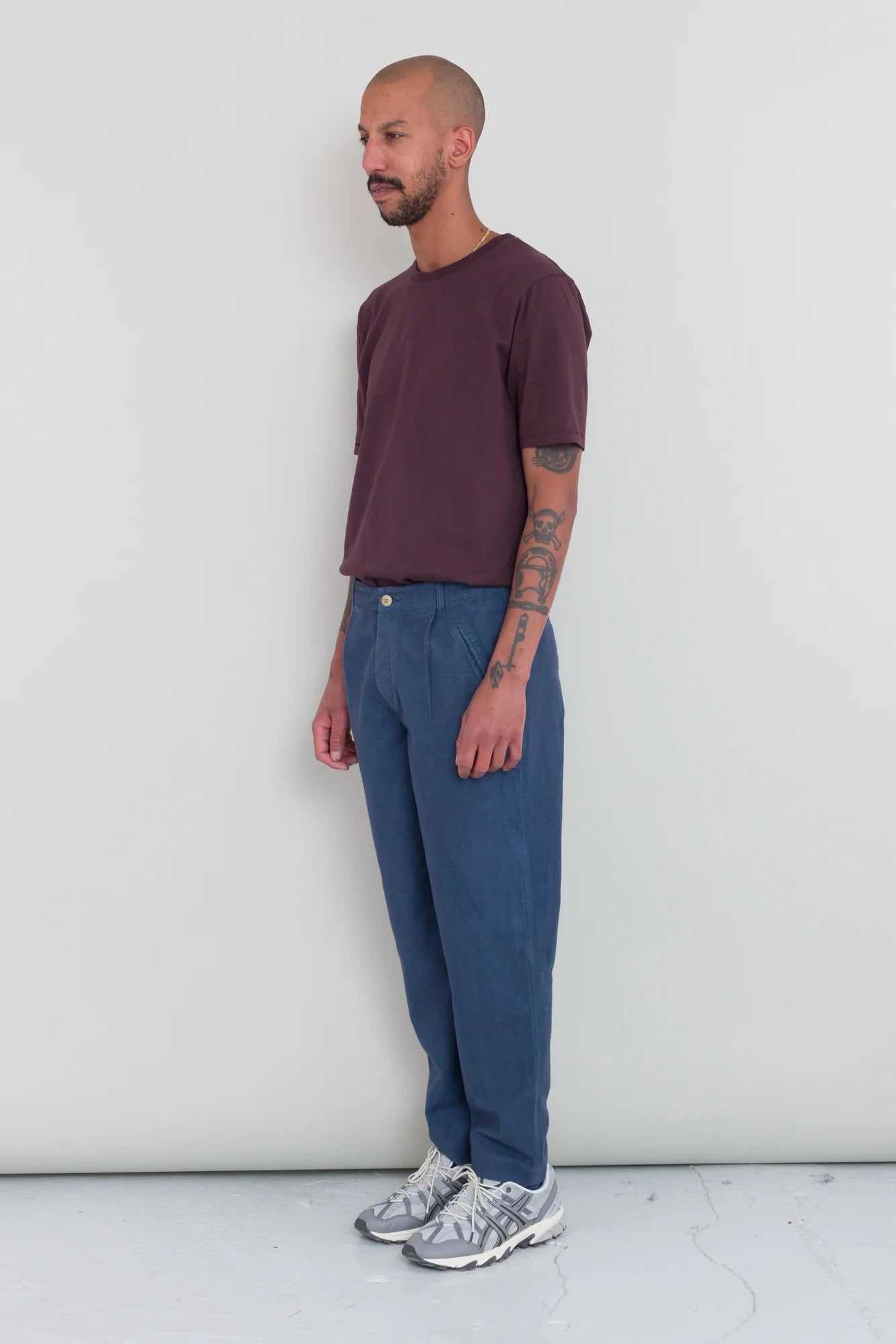 Assembly Pant - Steel Blue Moleskin