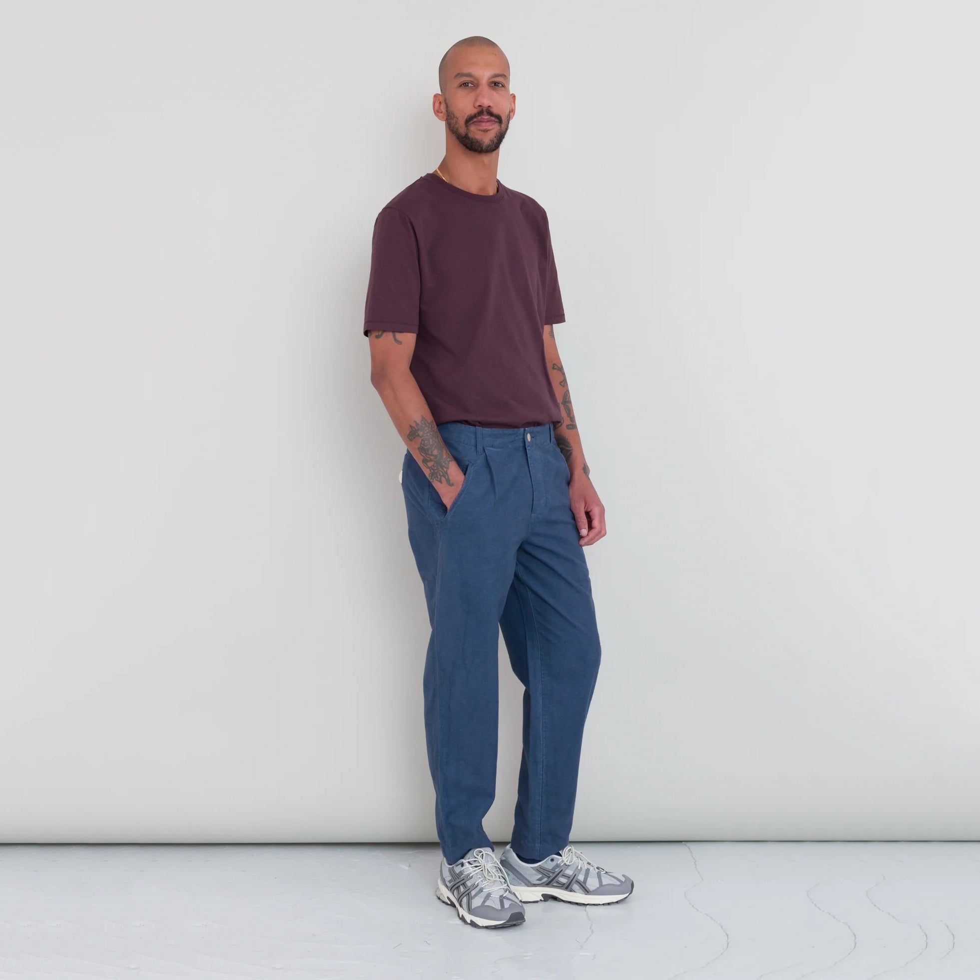 Assembly Pant - Steel Blue Moleskin