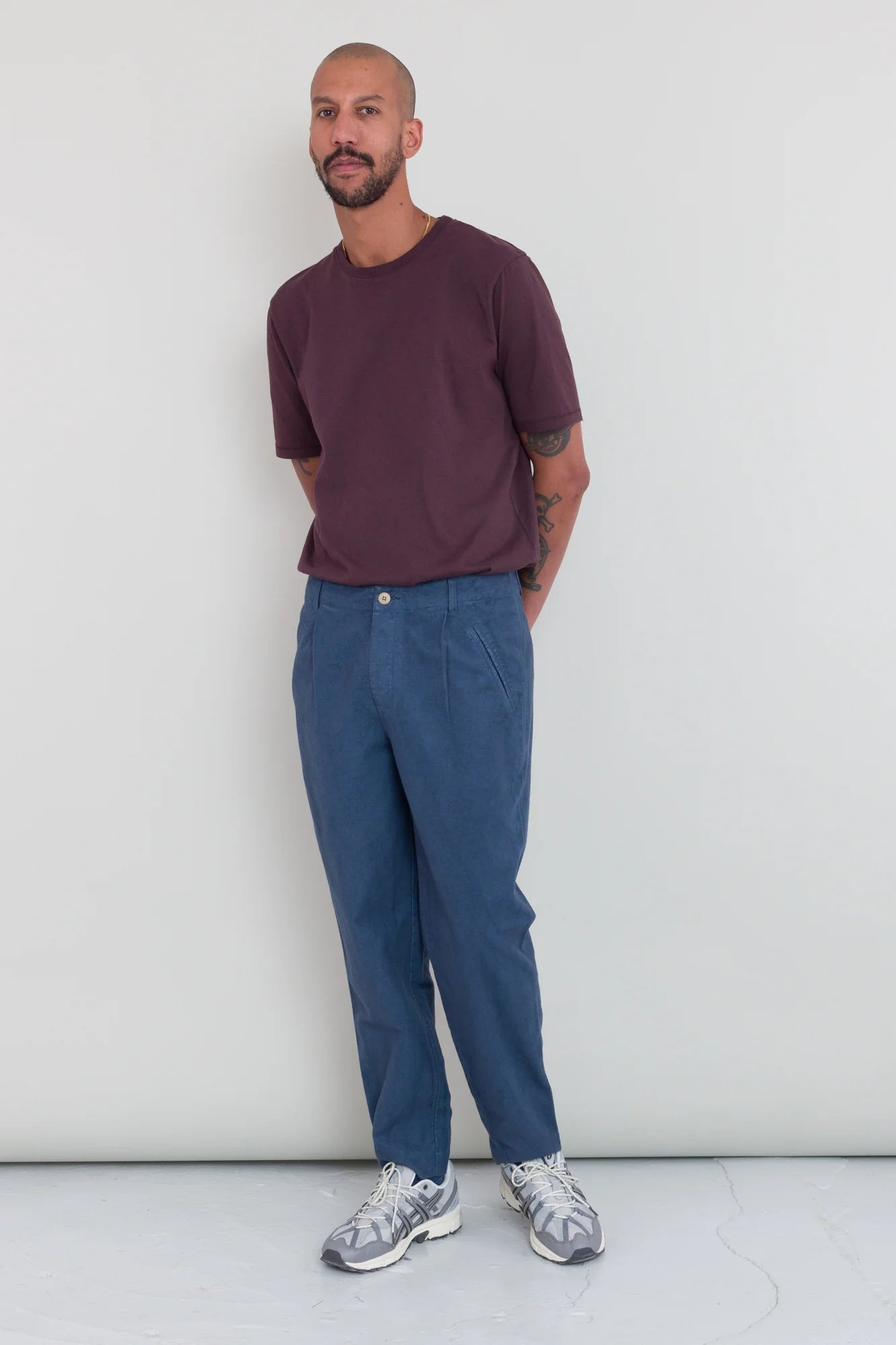 Assembly Pant - Steel Blue Moleskin