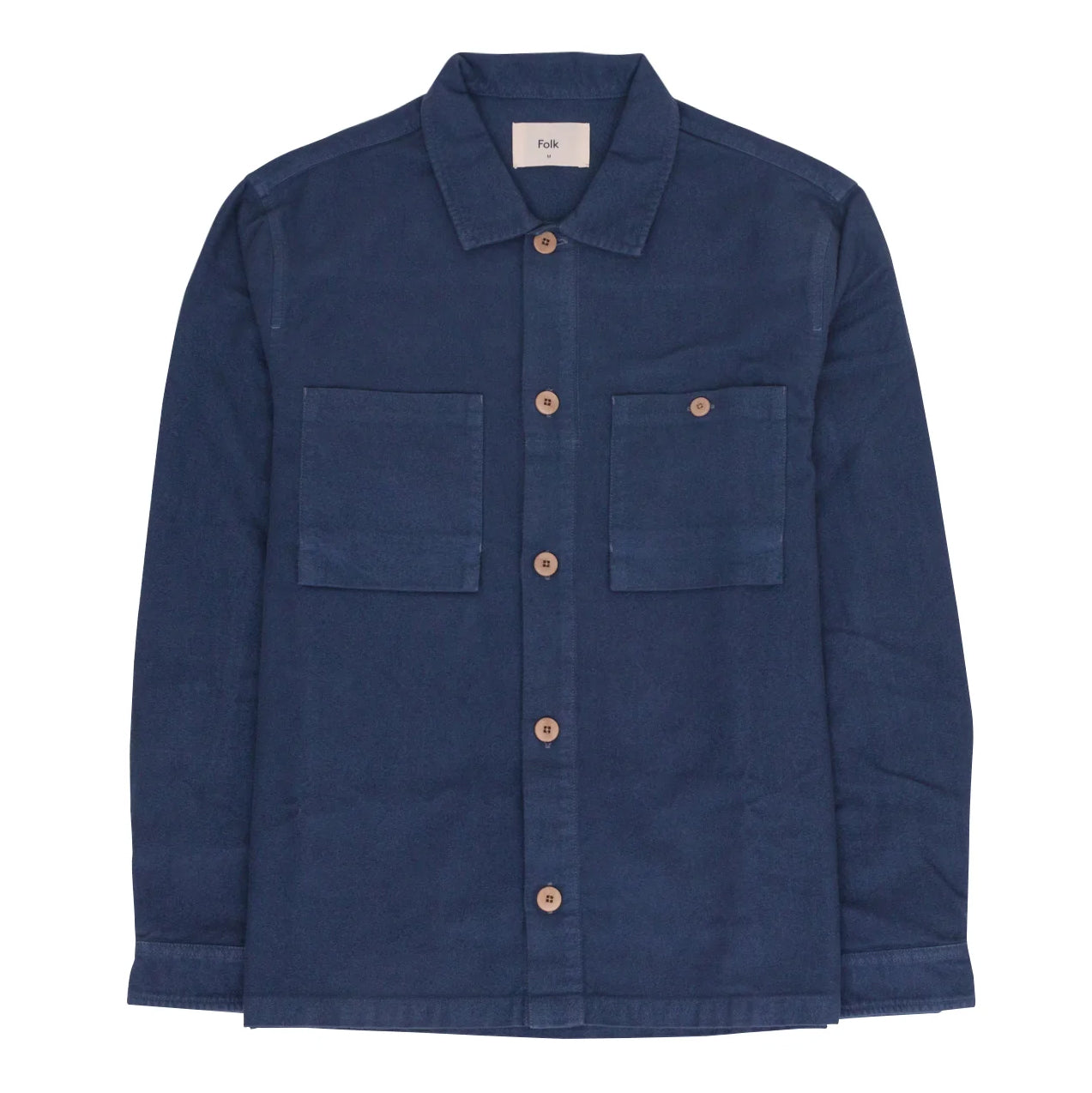 Patch Overshirt - Steel Blue Moleskin