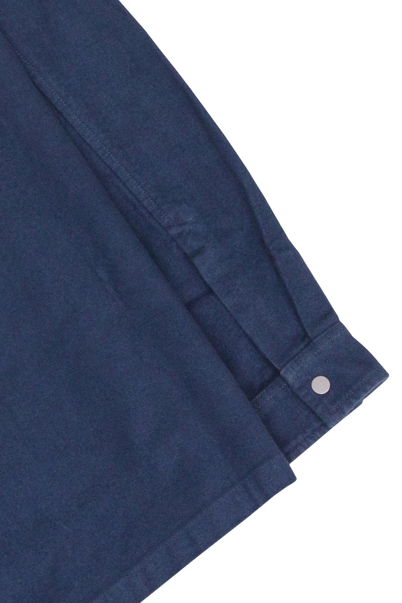 Patch Overshirt - Steel Blue Moleskin