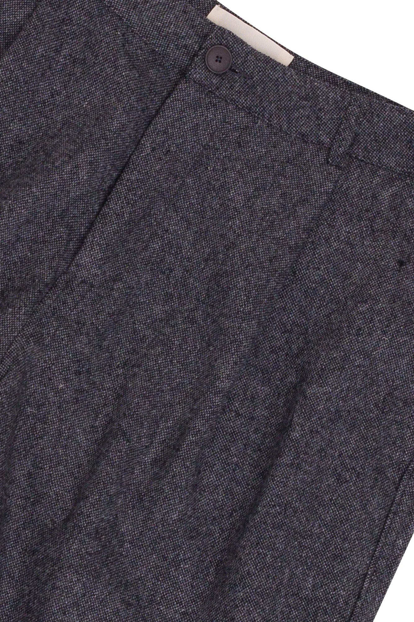 Wide Fit Trouser - Charcoal Wool Melange