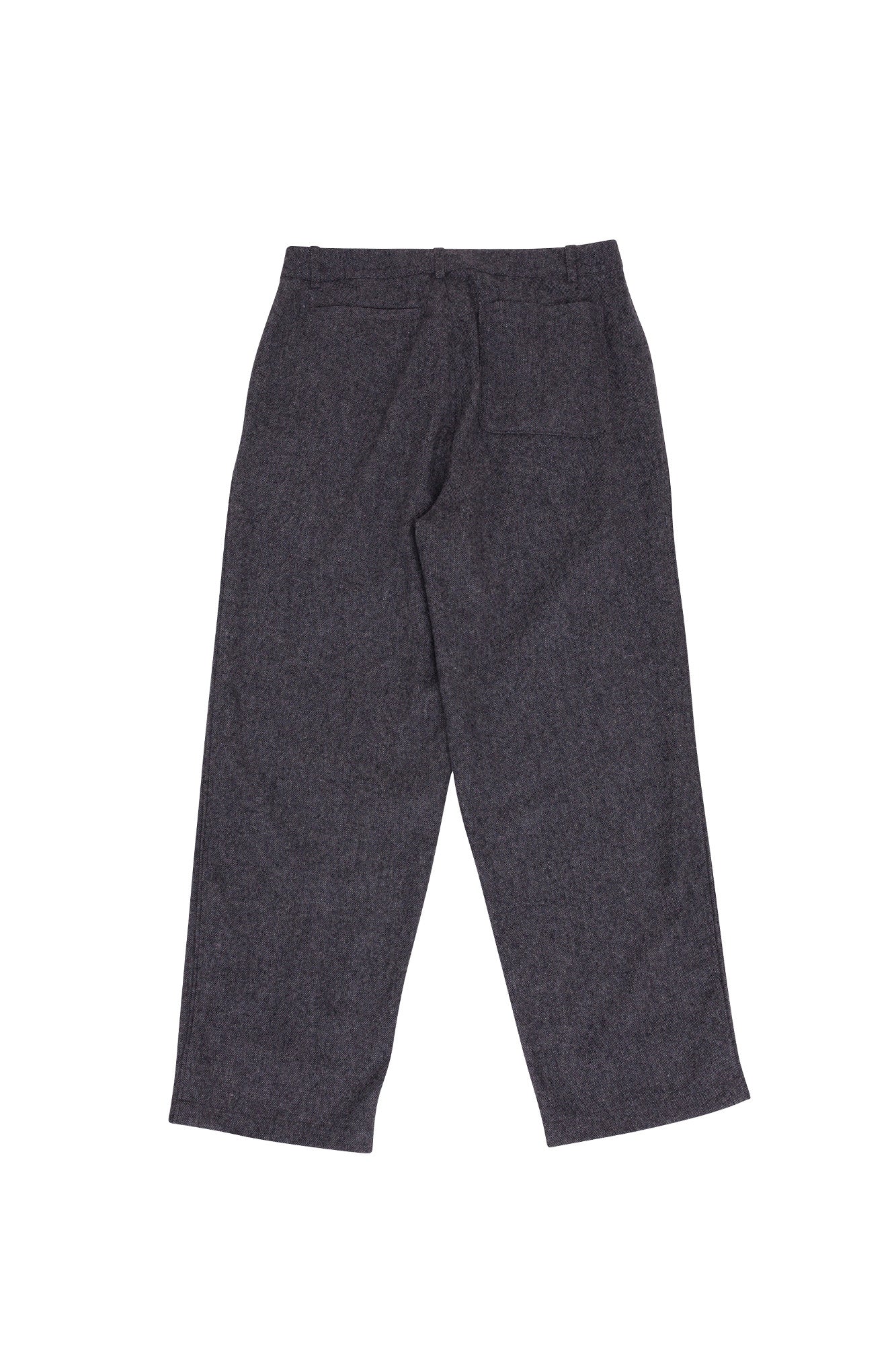 Wide Fit Trouser - Charcoal Wool Melange