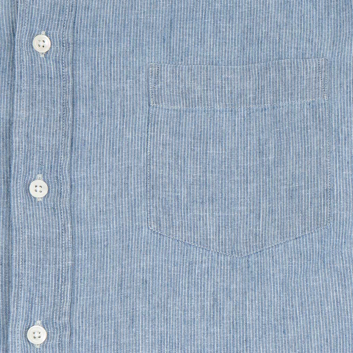 Paul Shirt 11024 - Indigo Stripes Linen Blend (#01)