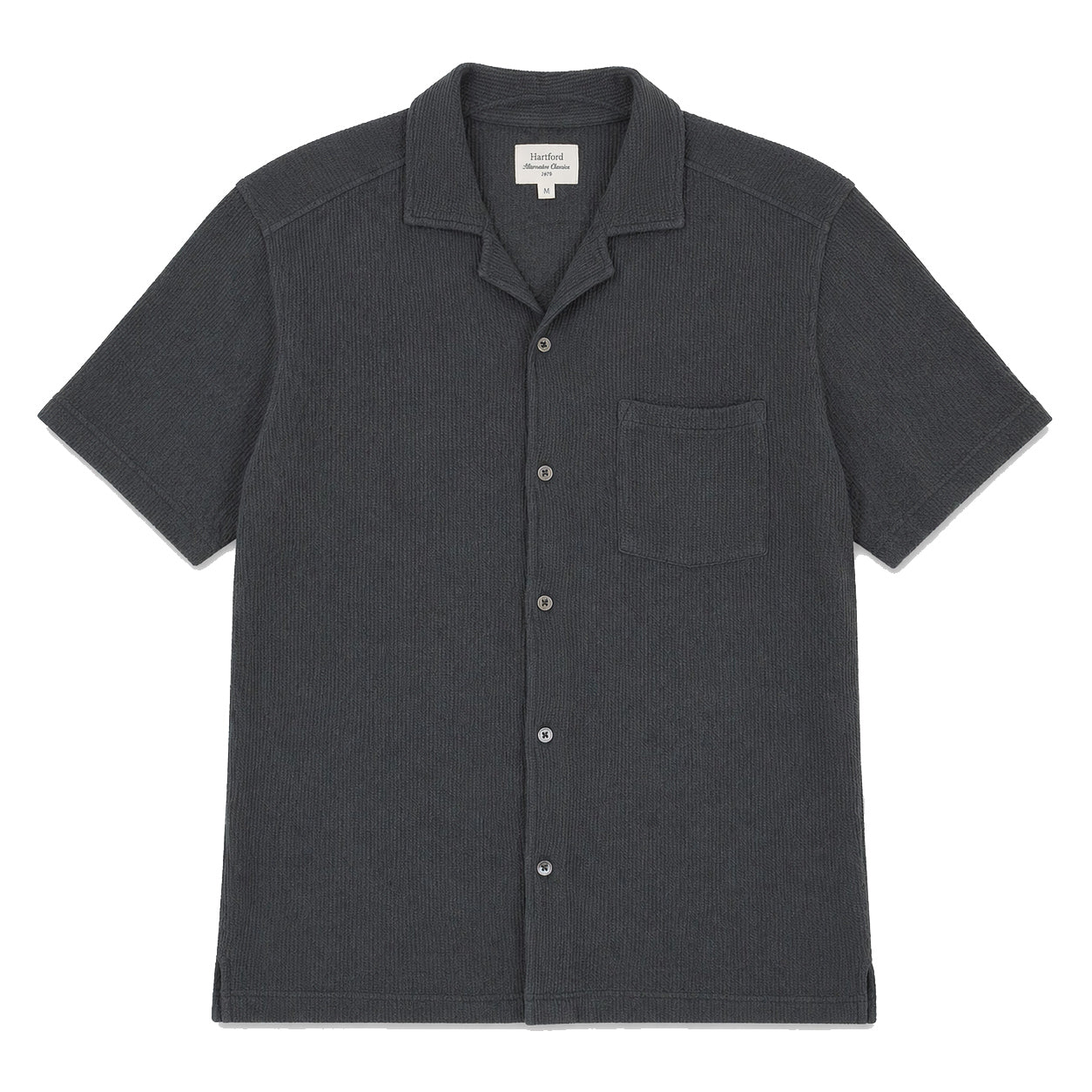 Waffle Polo Shirt - Thunder
