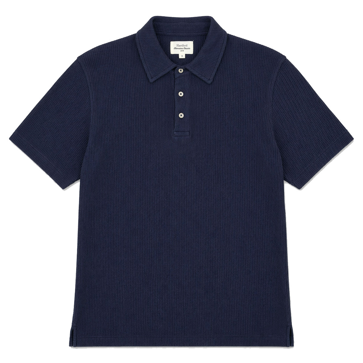 Waffle Polo - Indigo