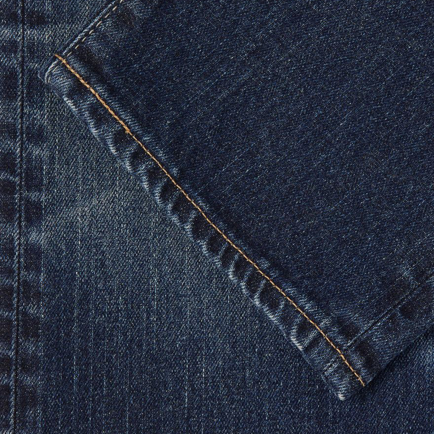 Regular Tapered Jeans - Blue Mid Dark Used