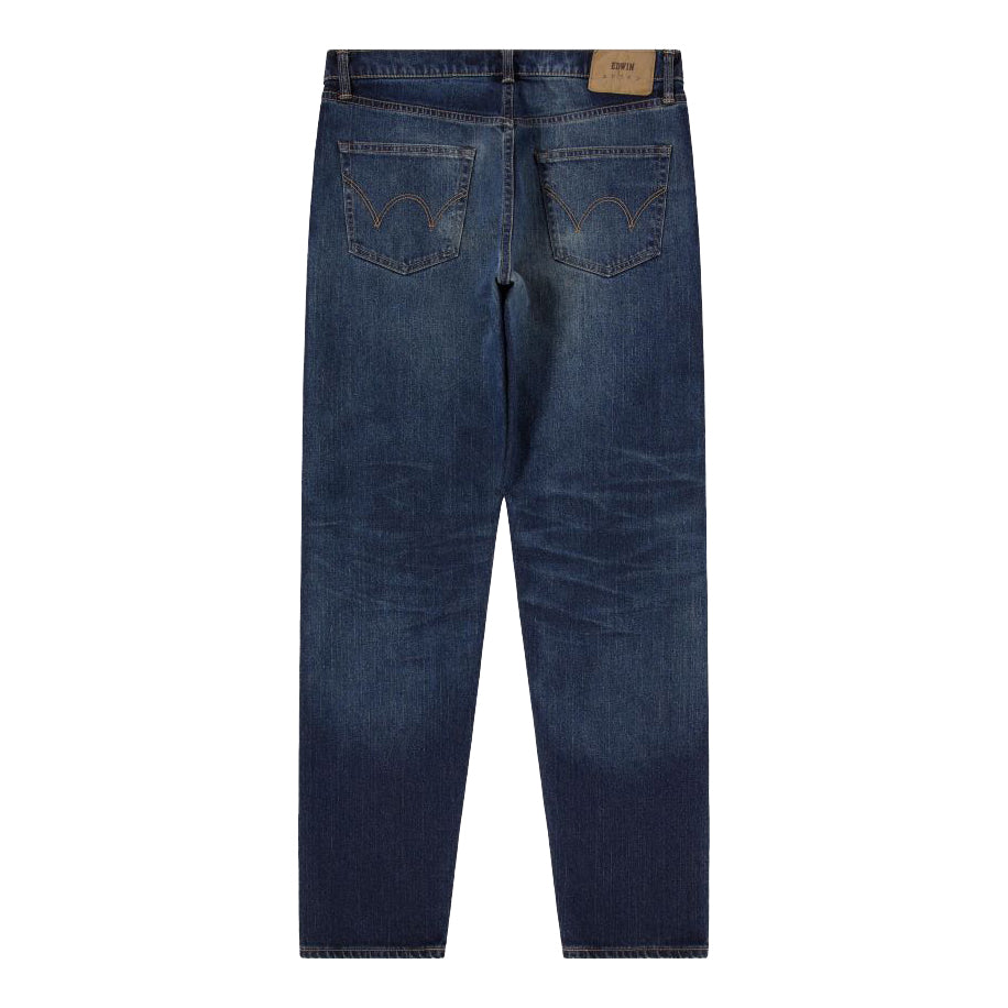 Regular Tapered Jeans - Blue Mid Dark Used