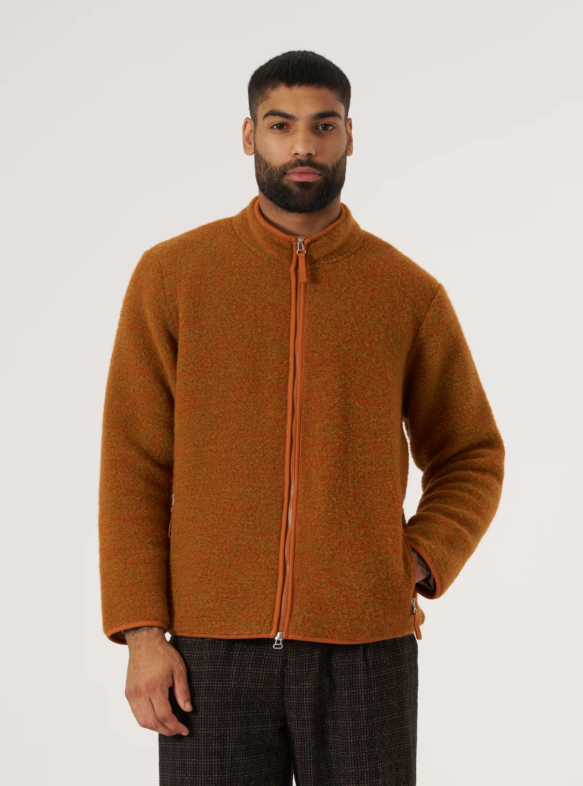 Climbing Jacket - Orange Six Wool Fleece