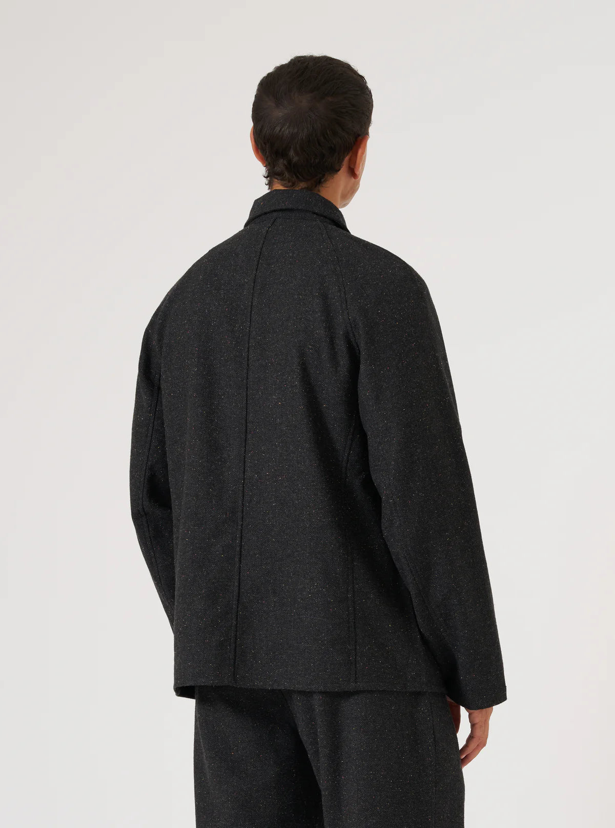 Station Jacket - Black Salt N Pepper Tweed