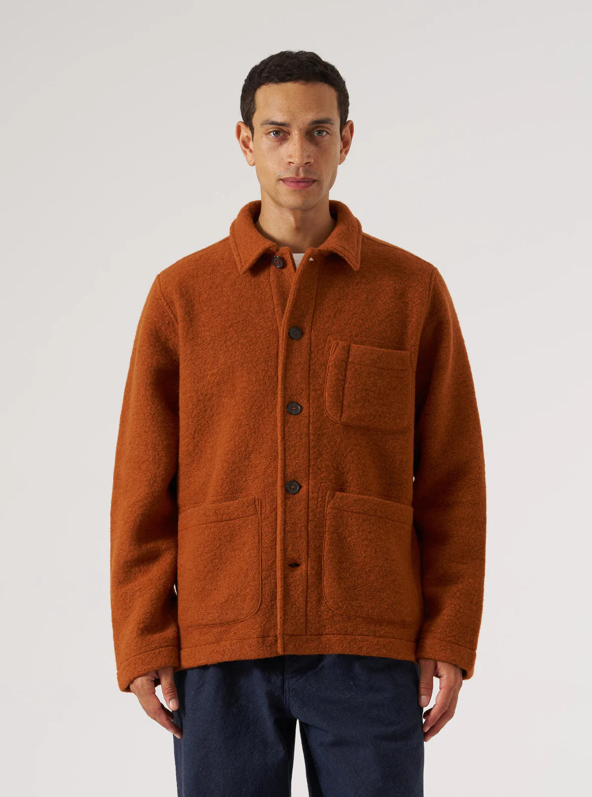 Field Jacket - Rust Wool Fleece