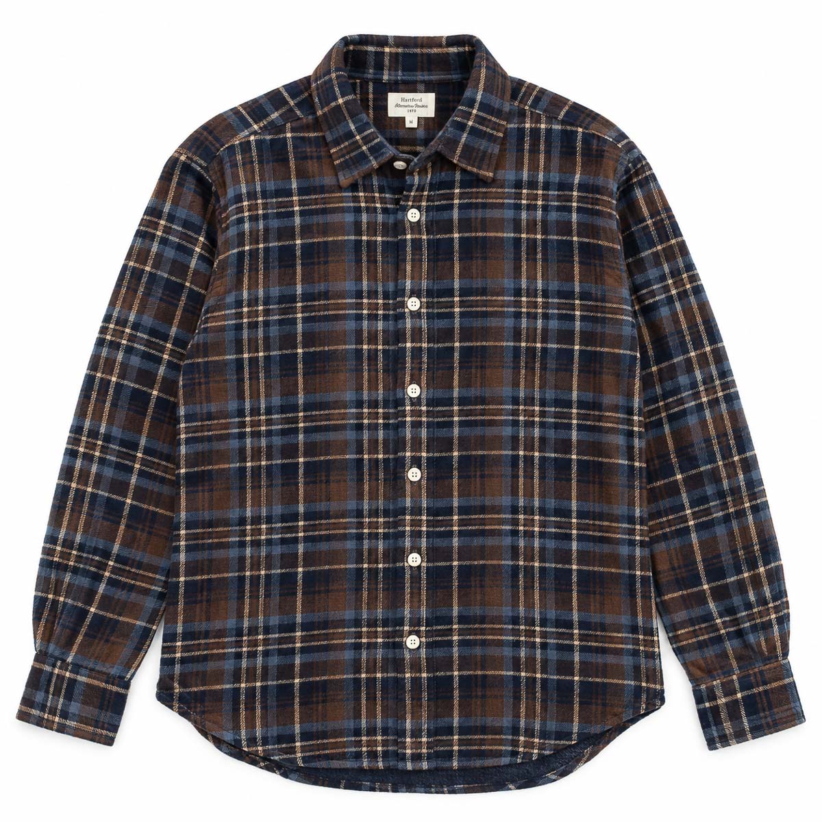 Paul Shirt 1029 - Double Face Brown & Blue (#01)