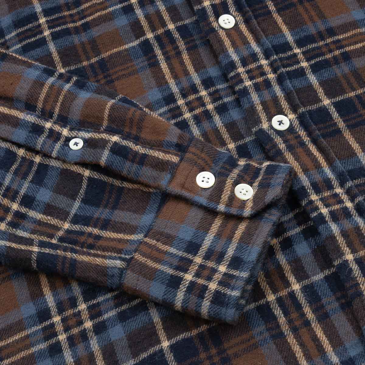 Paul Shirt 1029 - Double Face Brown & Blue (#01)