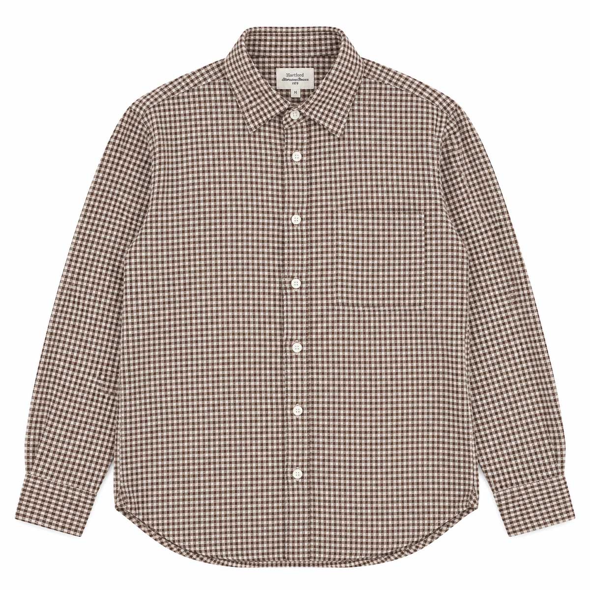 Paul Shirt 1019 - Chocolate Flannel (#02)