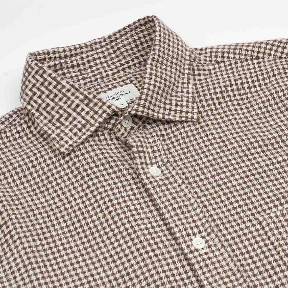 Paul Shirt 1019 - Chocolate Flannel (#02)
