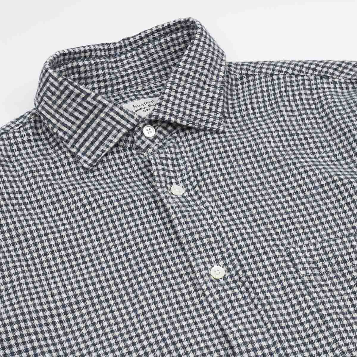 Paul Shirt 1019 - Navy Flannel (#01)