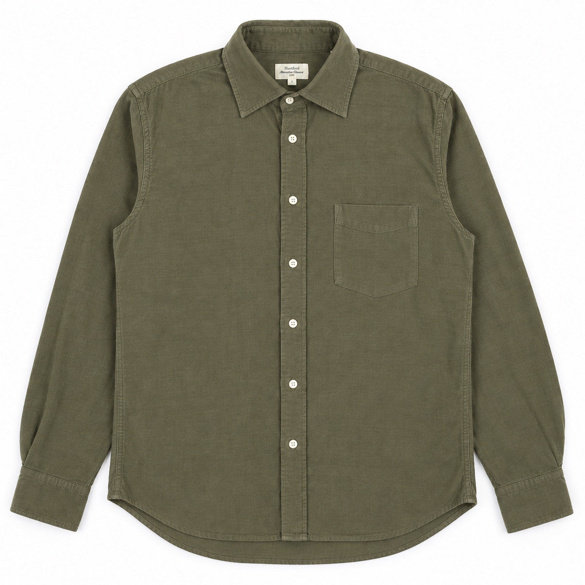 Paul Pat Shirt 1002 - Military Babycord (#77)