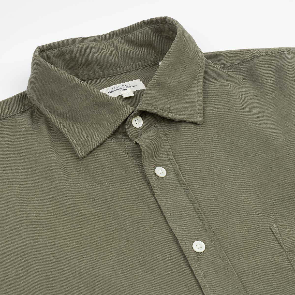 Paul Pat Shirt 1002 - Military Babycord (#77)