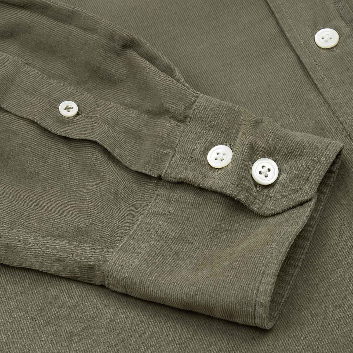 Paul Pat Shirt 1002 - Military Babycord (#77)