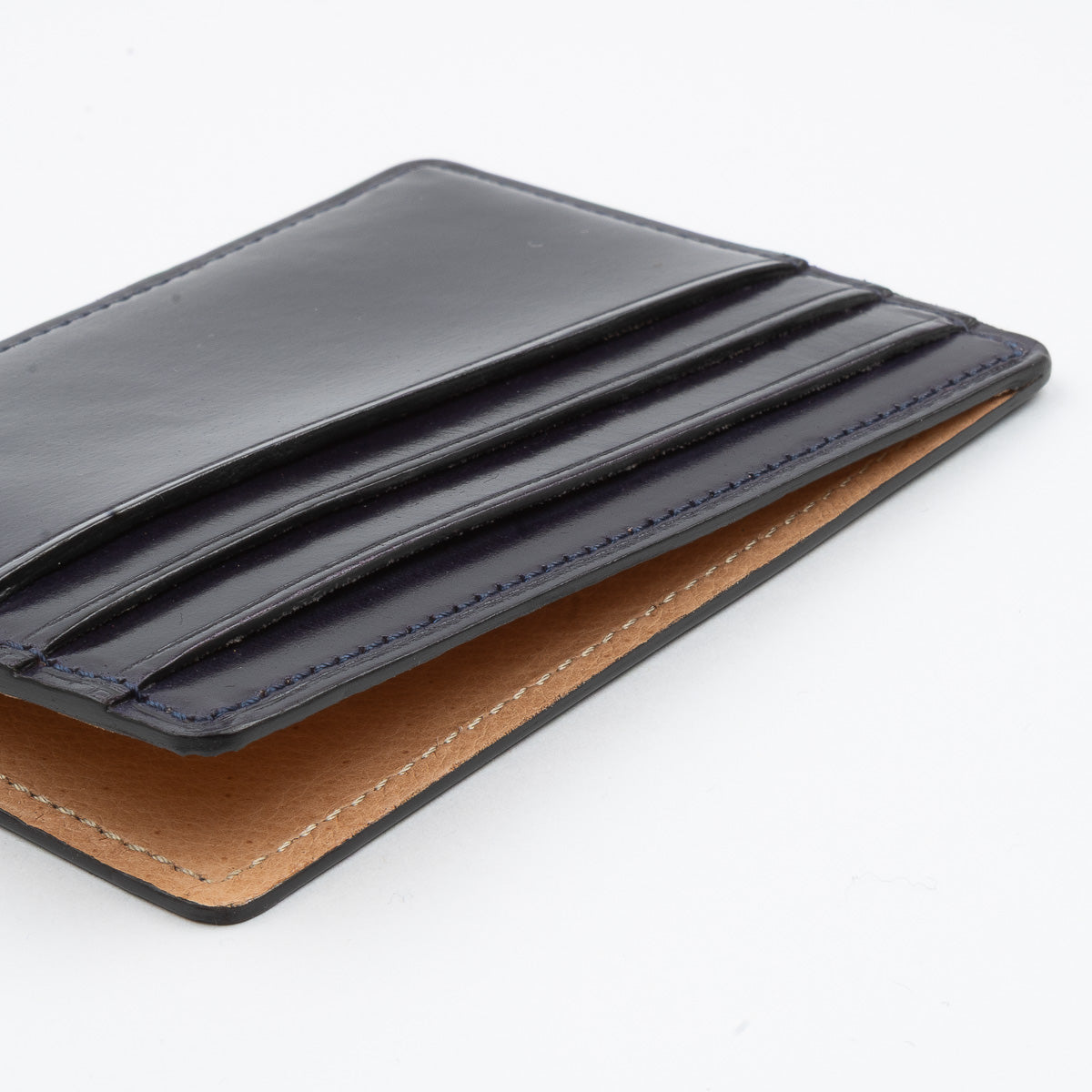 Open Side Card Holder - Navy Blue