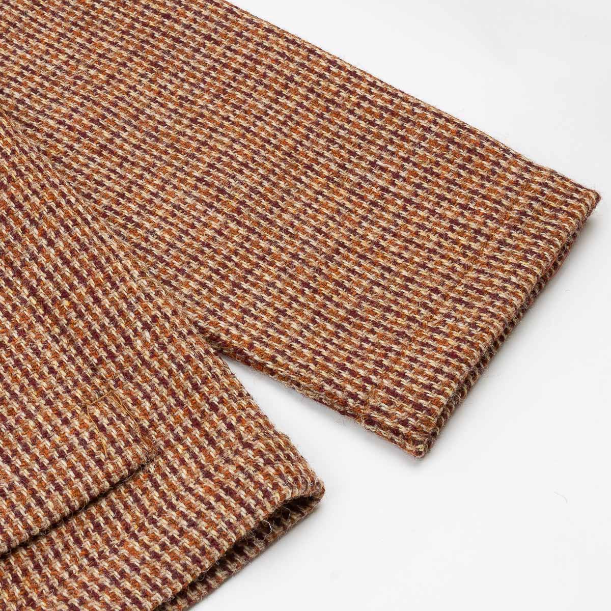 UW x Frontiers Ltd Edition Zip Overshirt - Rust Check Harris Tweed