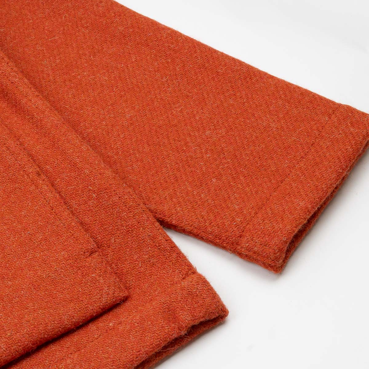 UW x Frontiers Ltd Edition Zip Overshirt - Orange Harris Tweed