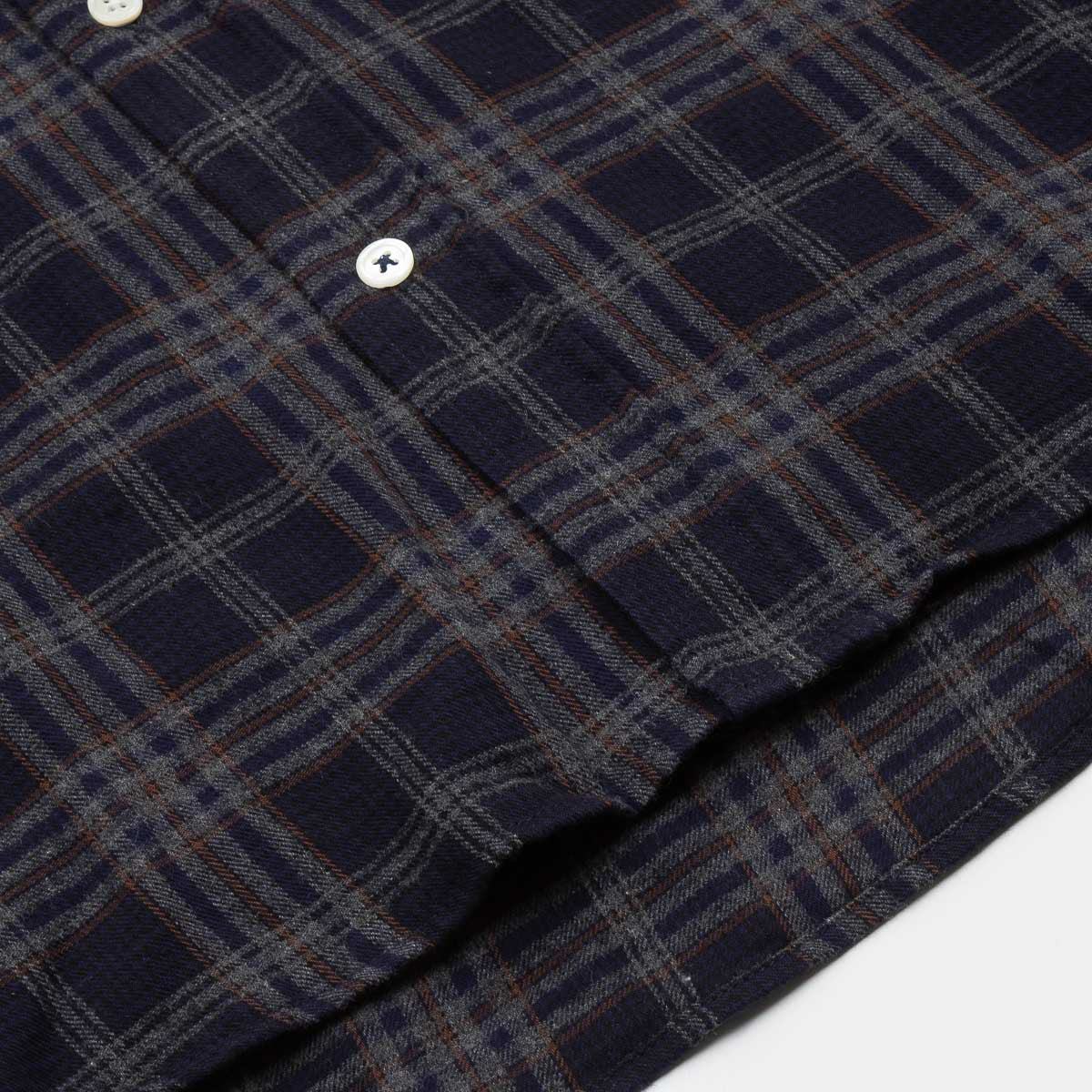 Paul Shirt 1021 - Navy Flannel (#03)
