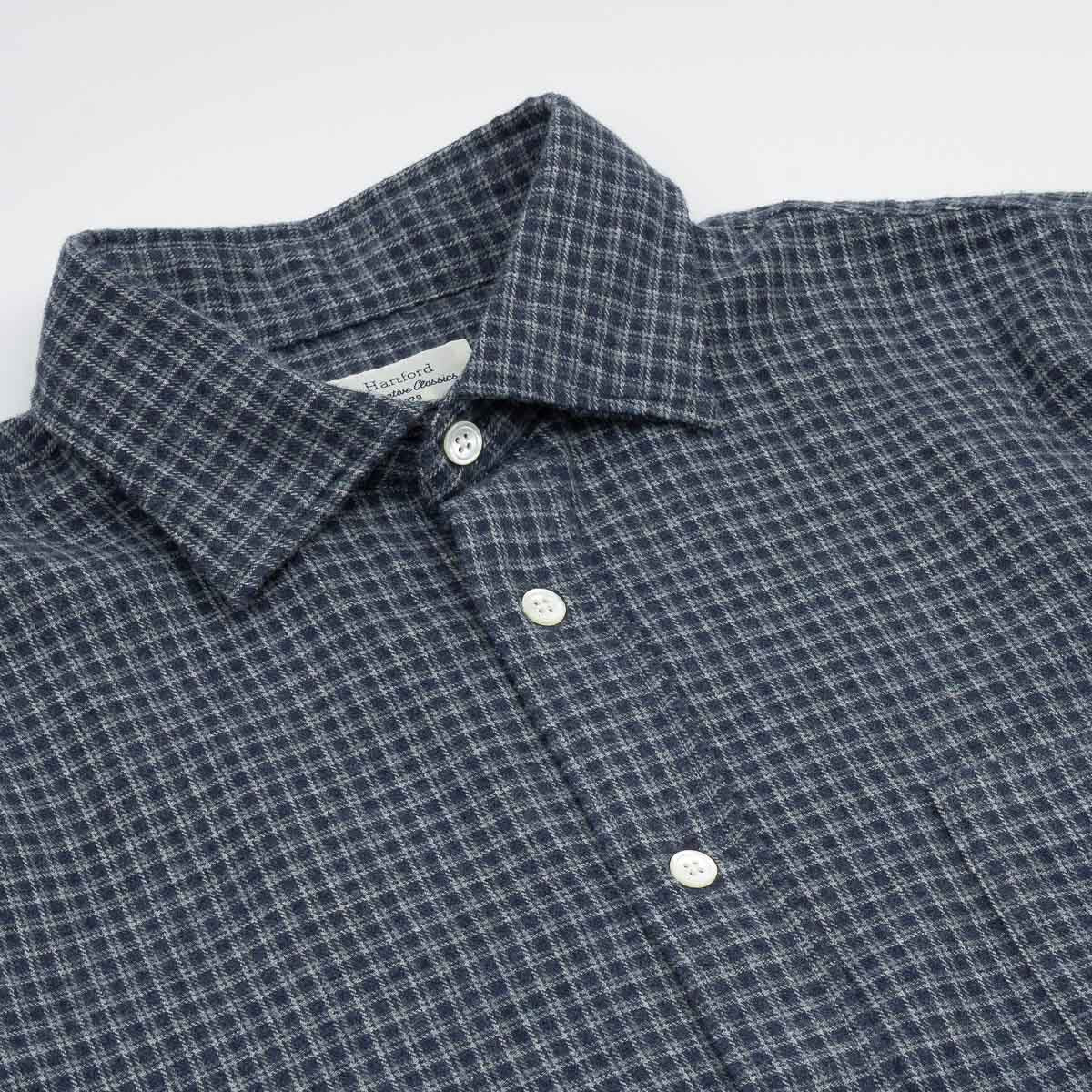 Paul Shirt 1020 - Navy Flannel (#04)