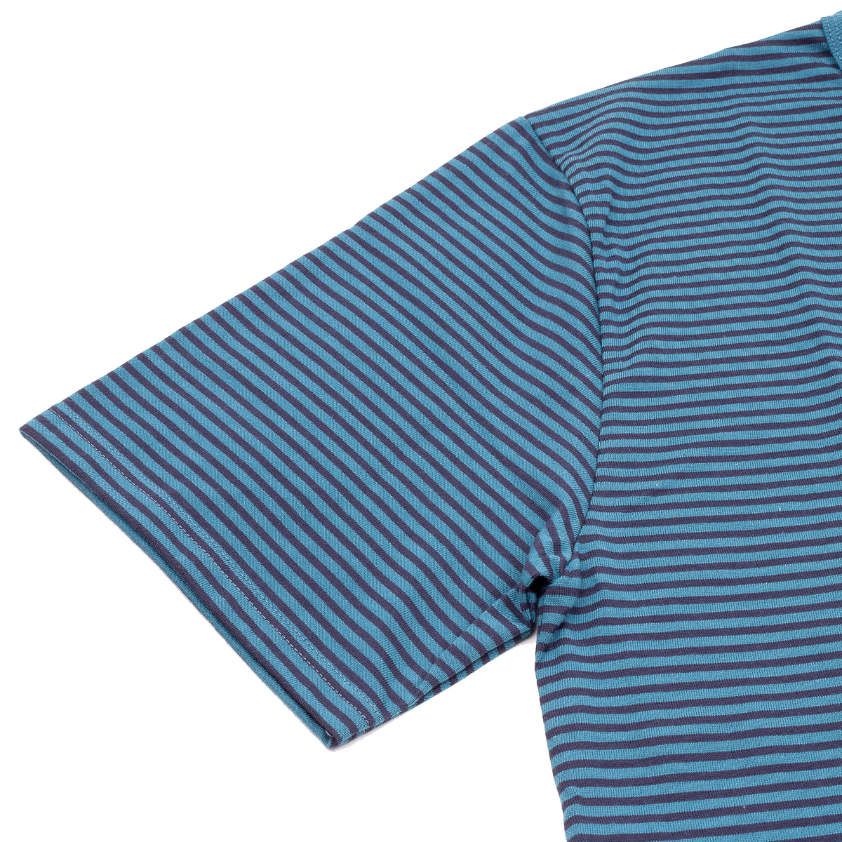 Striped Callac T-Shirt - Ice Blue/Marine Deep