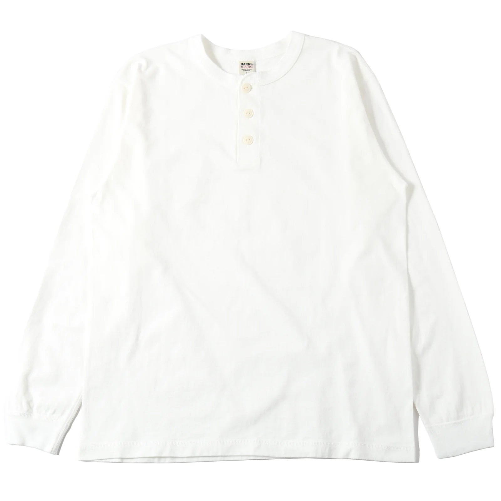 Standard Cozun Henley LS T-Shirt - Natural