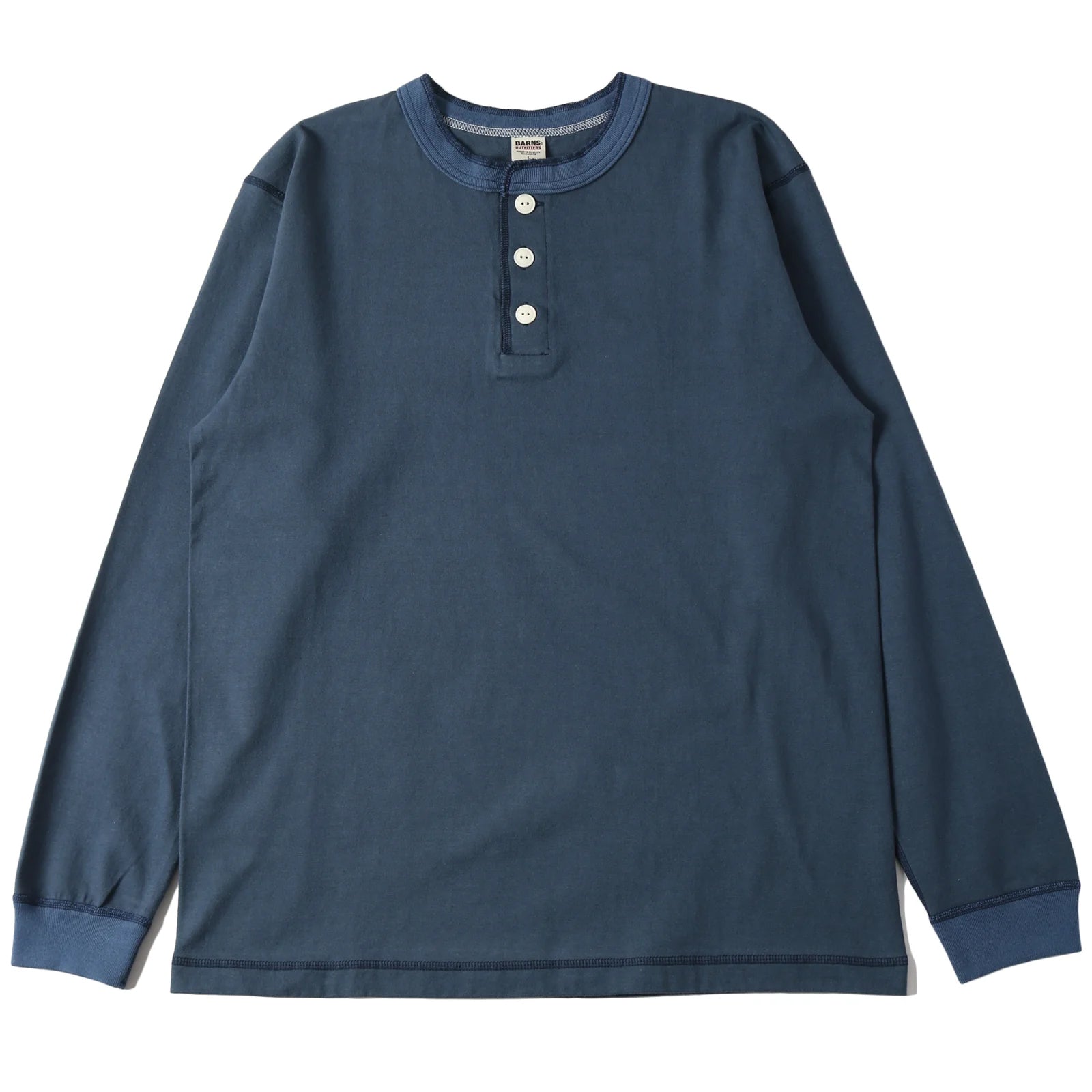 Standard Cozun Henley LS T-Shirt - Navy