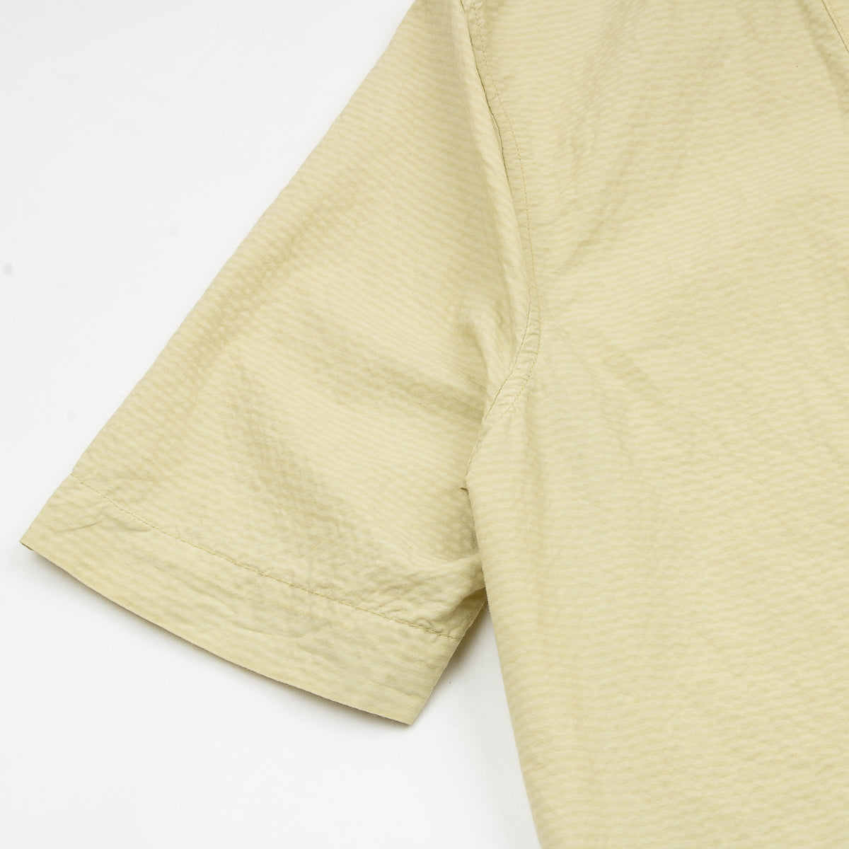 Chemise MC Comfort Shark Collar Shirt - Pale Olive