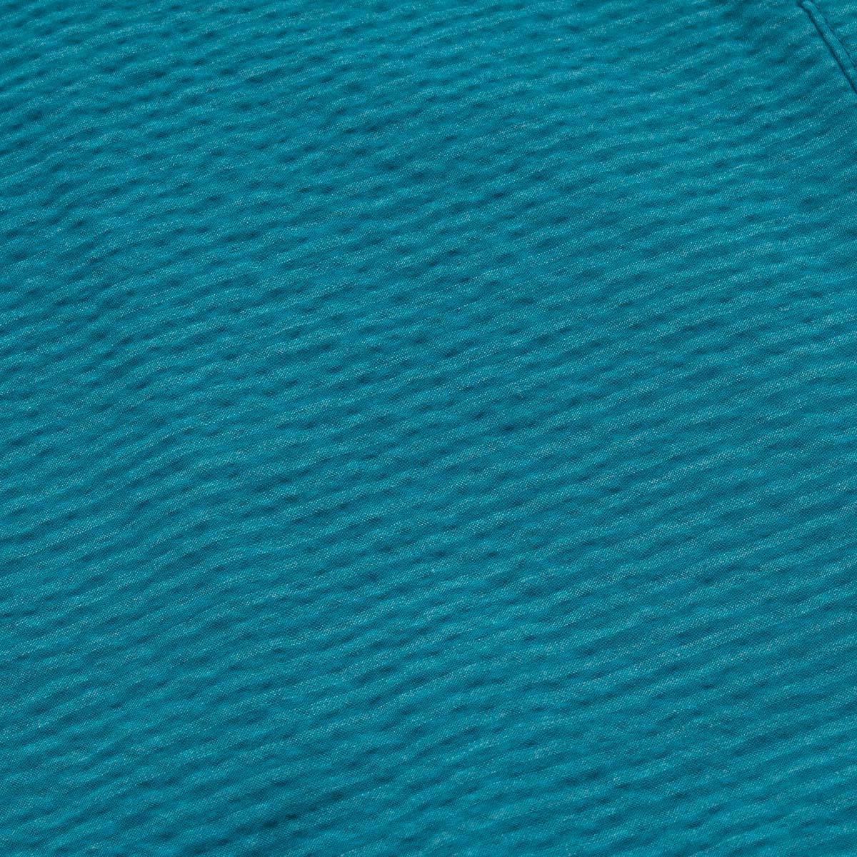 Chemise MC Comfort Shark Collar Shirt - Deep Lagoon
