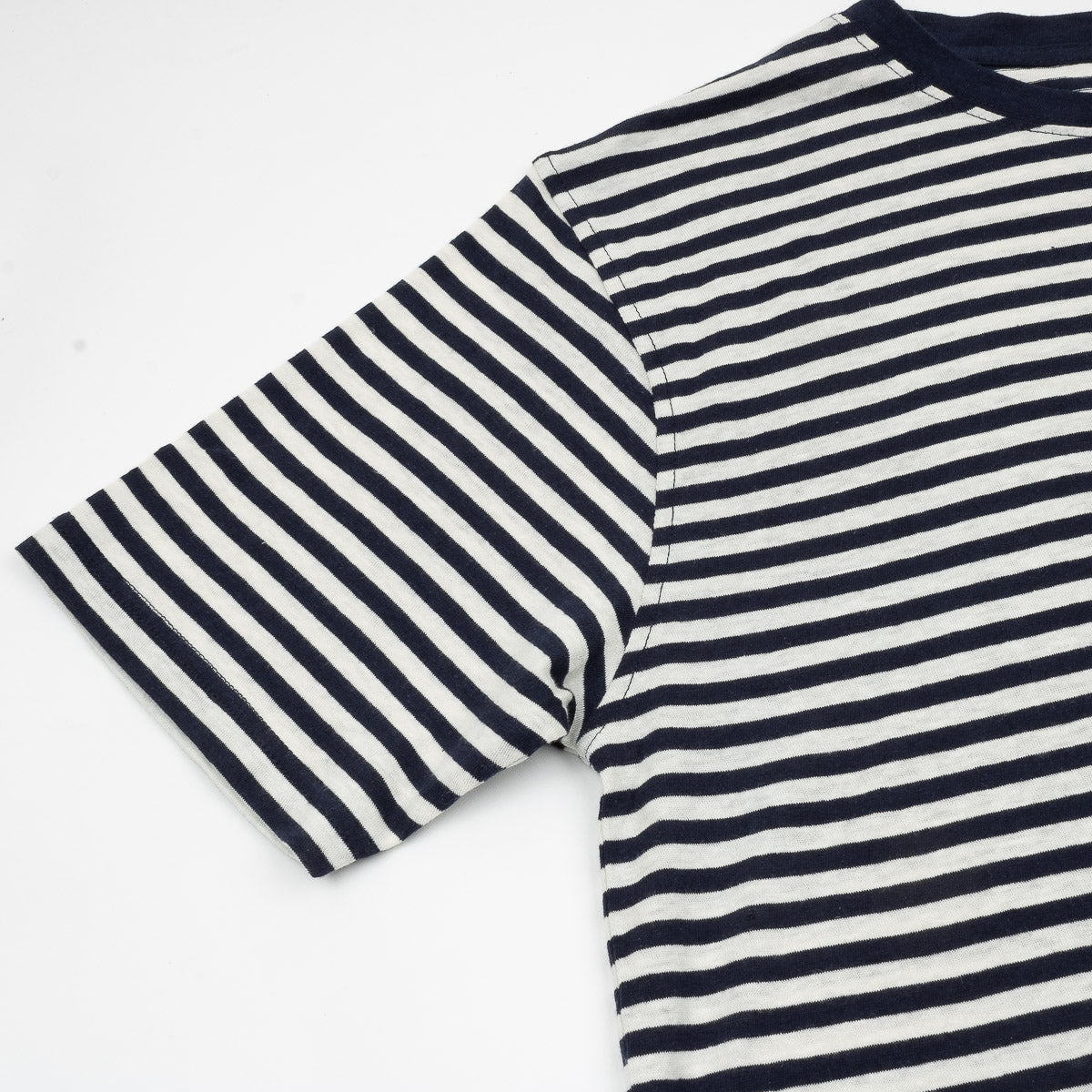 Striped Heritage T-Shirt - Marine Deep/Milk