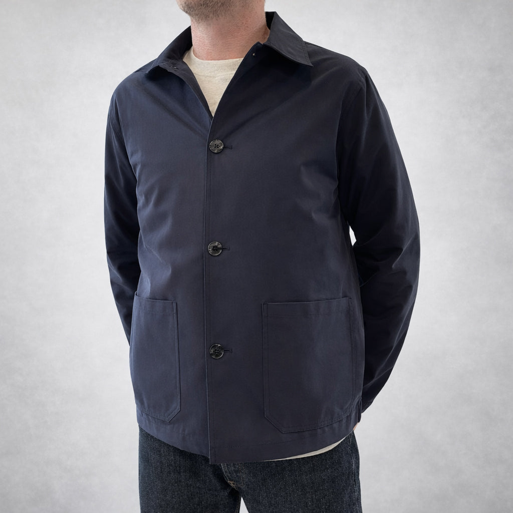 O-Shirt - Navy Brushed Cotton