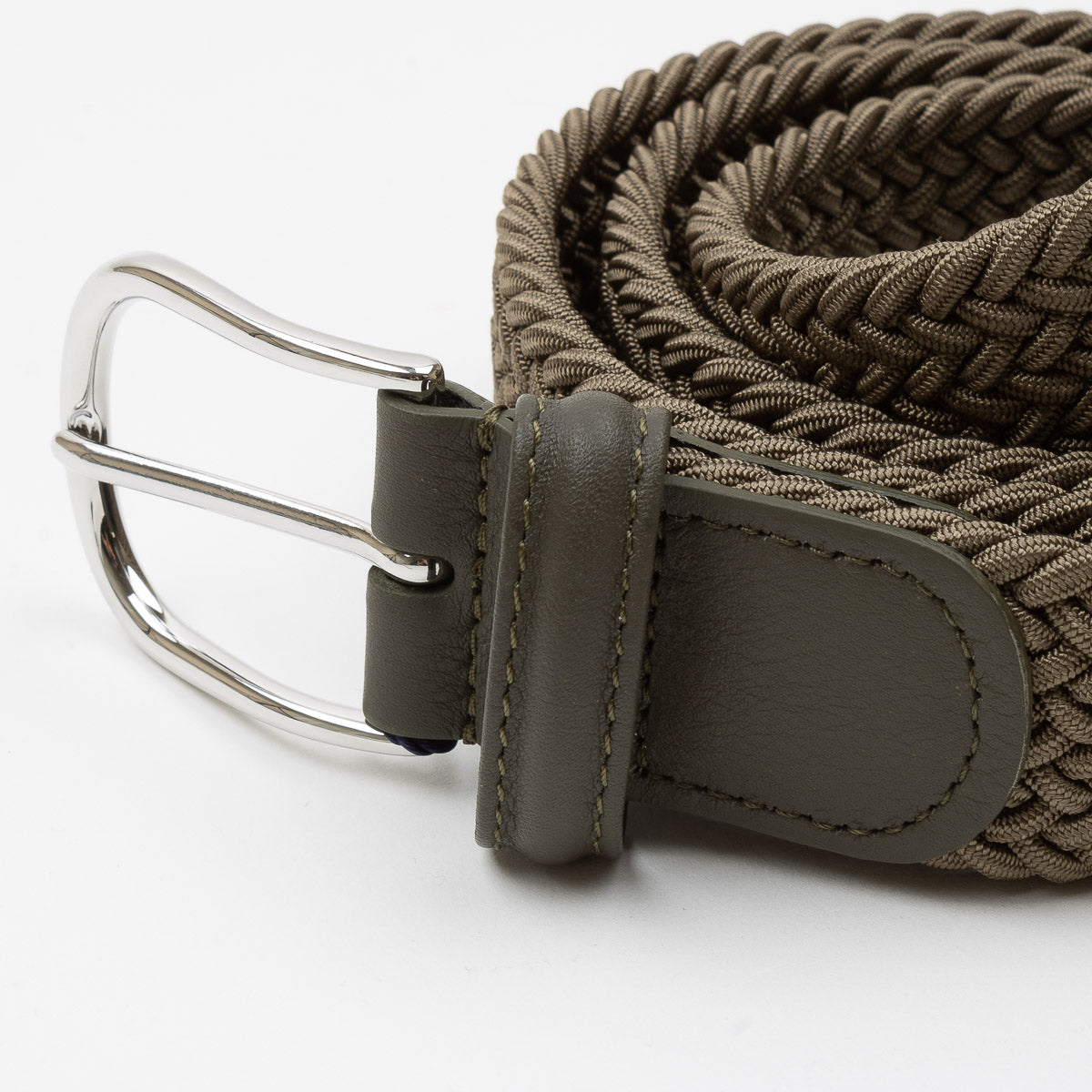 Belt - Light Brown Woven Elasticated